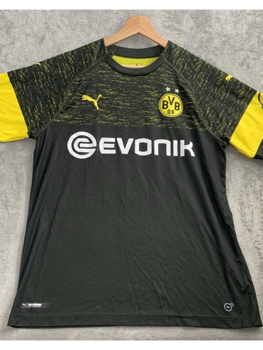 Puma Jersey Mens Large Borussia Dortmund FC #18 Soccer 18/19 Away Kit Bundesliga